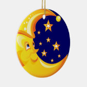 Moon Kerstversiering Keramisch Ornament (Rechts)