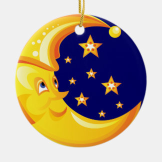 Moon Kerstversiering Keramisch Ornament