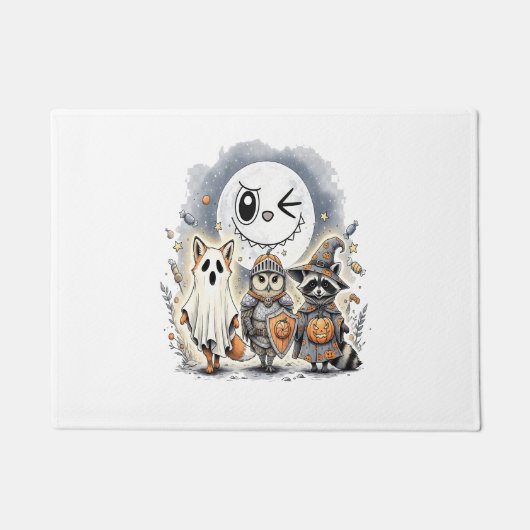 Moon Knight Raccoon Halloween Deurmat (Voorkant)