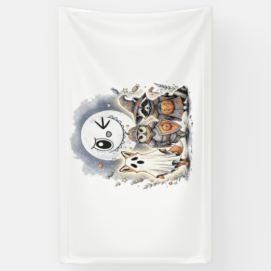 Moon Knight Raccoon Halloween Spandoek (Verticaal)