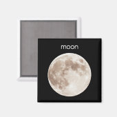 Moon koelkast Magnet (Voorkant / Achterkant)