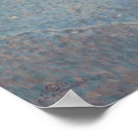 Moon kunst poster (Hoek)