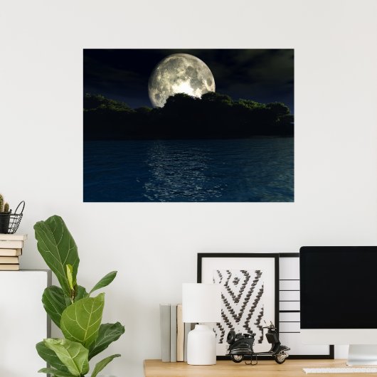 Moon Lake Poster (Thuiskantoor)