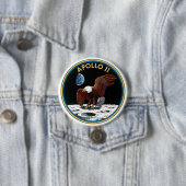 Moon Landing 50th Jubileum Apollo 11 Mission Ronde Button 7,6 Cm (In situ)