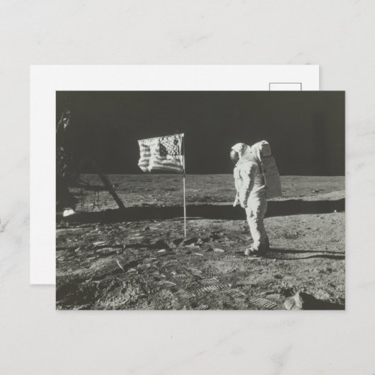 Moon Landing Briefkaart (Voorkant / Achterkant)