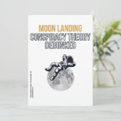 Moon Landing Conspiracy Theory Kaart (Staand voorkant)
