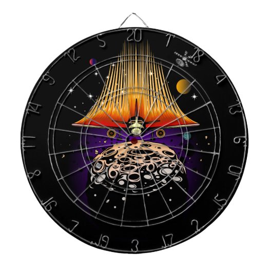 Moon Landing Dartbord (Voorkant)