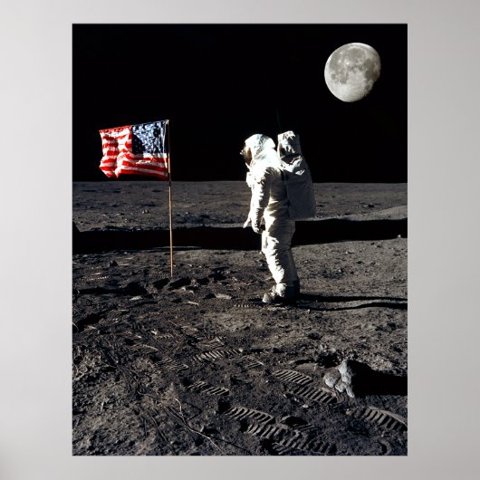 Moon Landing Irony Poster (Voorkant)