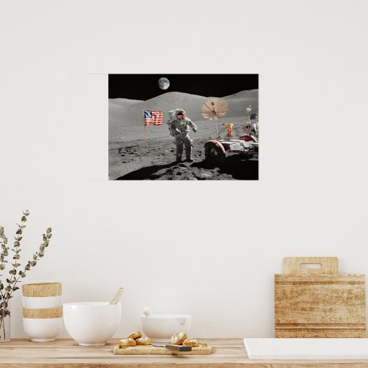 Moon Landing or is it? Poster (Keuken)