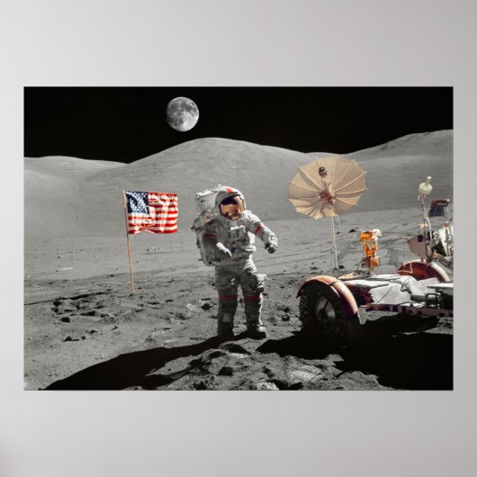 Moon Landing or is it? Poster (Voorkant)