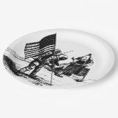 Moon Landing Papieren Bordje (Gekanteld)