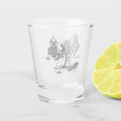 Moon Landing Shot Glas (Achterkant)