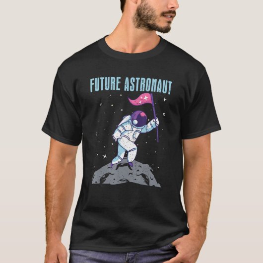 Moon Landing Space Travel Astronomy Science Future T-shirt (Voorkant)