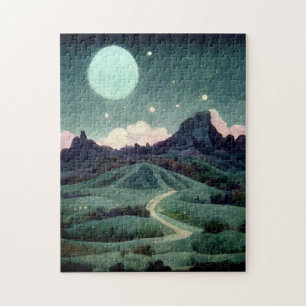 Moon Landscape Fantasy Legpuzzel