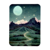 Moon Landscape Fantasy Magneet (Verticaal)