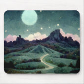 Moon Landscape Fantasy Muismat (Voorkant)