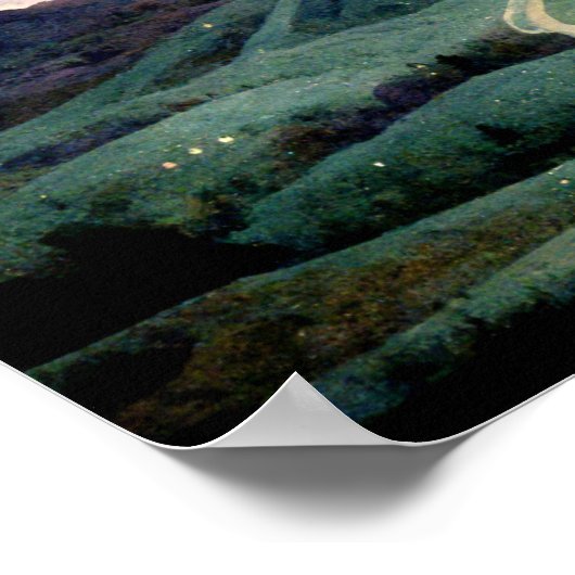 Moon Landscape Fantasy Poster (Hoek)