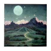 Moon Landscape Fantasy Tegeltje (Voorkant)