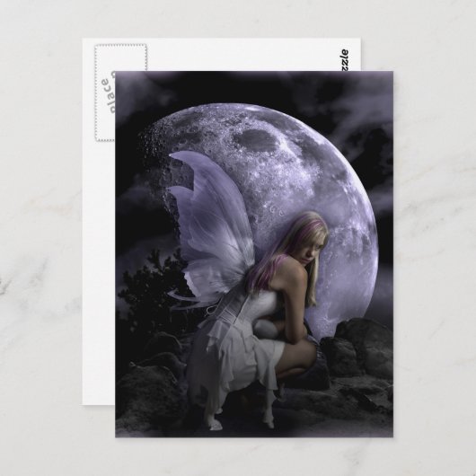 Moon Light Fairy Briefkaart (Voorkant / Achterkant)