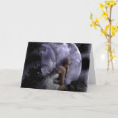 Moon Light Fairy Kaart (Gele Bloem)