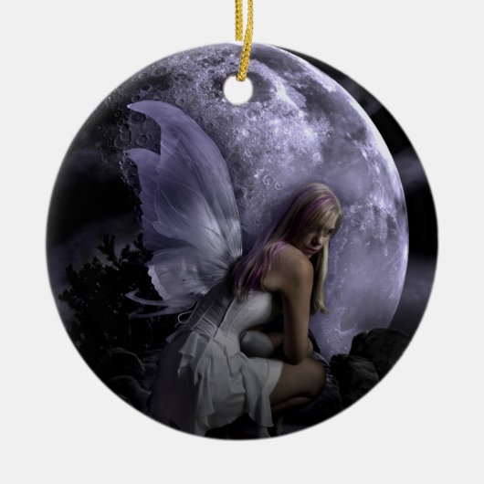 Moon Light Fairy Keramisch Ornament (Voorkant)