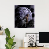 Moon Light Fairy Poster (Thuiskantoor)