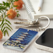 Moon Light in Yasaka Pagoda Asano Takeji Sleutelhanger (Voorkant Rechts)