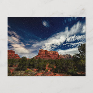 Moon Light over Sedona, Arizona Briefkaart