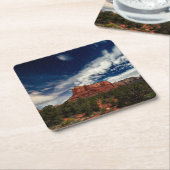 Moon Light over Sedona, Arizona Kartonnen Onderzetters (Schuin)