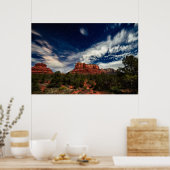 Moon Light over Sedona, Arizona Poster (Keuken)