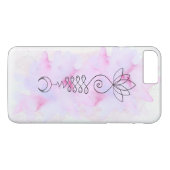 *~* Moon Lotus Energy Healer Reiki Yoga Massage Case-Mate iPhone Case (Achterkant (Horizontaal))