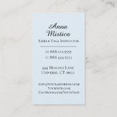 *~* Moon Lotus Energy Healer Yoga Reiki Visitekaartje (Achterkant)