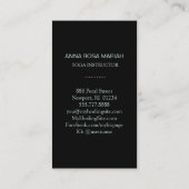 * Moon Lotus heilig symbool voor Nirvana Visitekaartje (Achterkant)