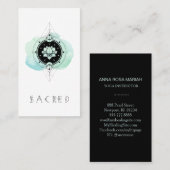 * Moon Lotus heilig symbool voor Nirvana Visitekaartje (Voorkant / Achterkant)