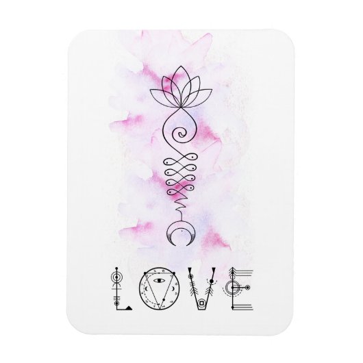 *~* Moon Lotus Path naar Nirvana Magneet (Verticaal)