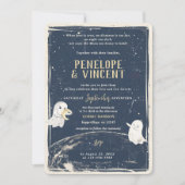 Moon Love Huwelijksuitnodiging Kaart (Voorkant)