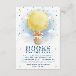 Moon Luchtballonboeken voor de Baby Informatiekaartje