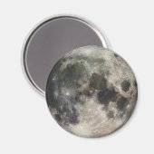 Moon Lunar Surface Foto Galileo Magneet (Voorkant / Achterkant)
