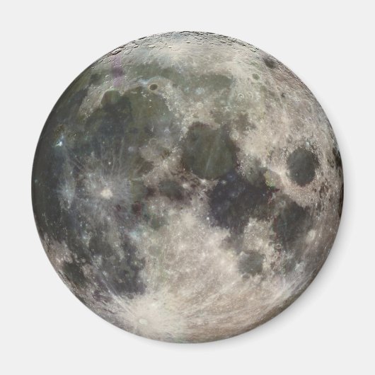 Moon Lunar Surface Foto Galileo Magneet (Voorkant)
