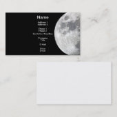 MOON Lunar Thema Visitekaartje (Voorkant / Achterkant)