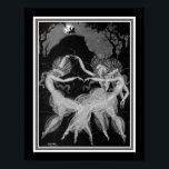 "Moon Madness" Art Deco Print ca. 1922<br><div class="desc">"Moon Madness" Art Deco Print door Aleksander Rzewuski ca. 1922</div>