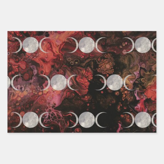 Moon Magic Abstract Wrapping Paper (Voorkant 3)