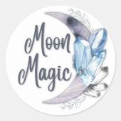 Moon Magic met Crystals Sticker (Voorkant)