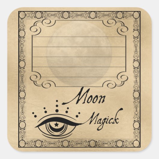 MOON MAGICK ETIKET (Voorkant)