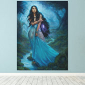 Moon Maiden Canvas Afdruk (Insitu (Houten vloer))