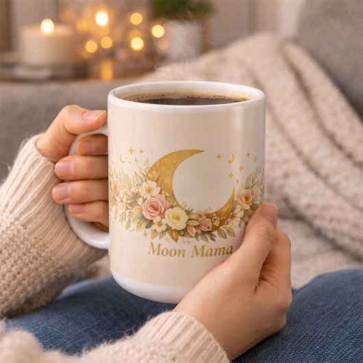 Moon Mama Personalised Celestial Mug 15oz Koffiemok