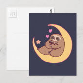 Moon Mama Sloth en Babies Briefkaart (Voorkant / Achterkant)