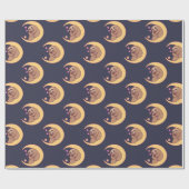 Moon Mama Sloth en Babies Cadeaupapier (Vlak)