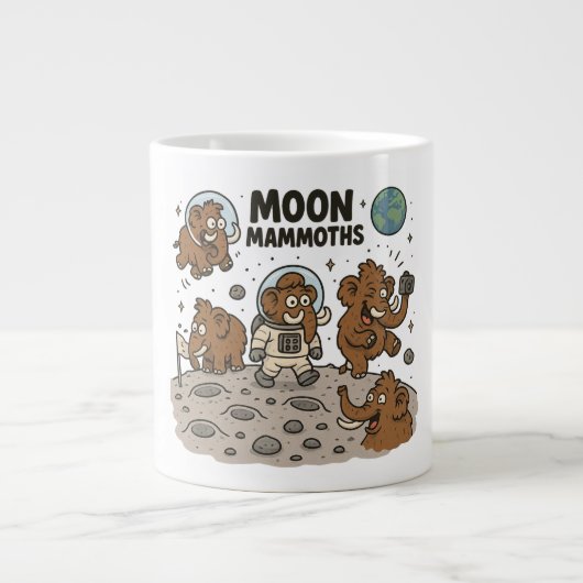 MOON MAMMOTHS grappig Grote Koffiekop (Voorkant)