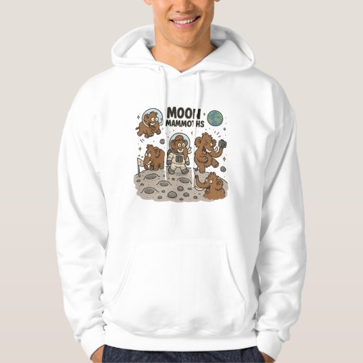 MOON MAMMOTHS grappig Hoodie (Voorkant)